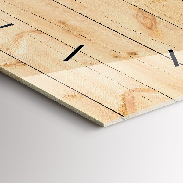 Wanduhr quadratisch Hölzerne Bretter