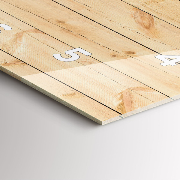 Wanduhr quadratisch Hölzerne Bretter