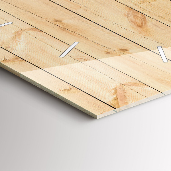 Wanduhr quadratisch Hölzerne Bretter