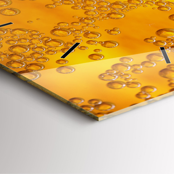 Wanduhr quadratisch Bier