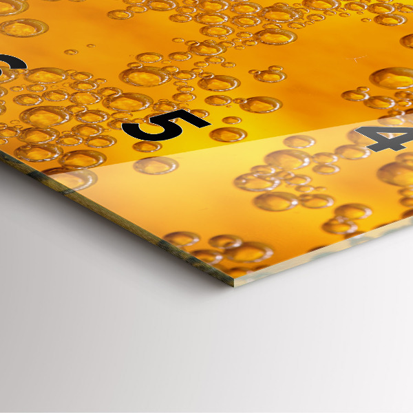 Wanduhr quadratisch Bier