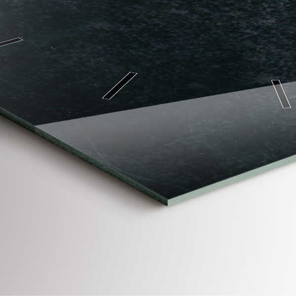 Wanduhr quadratisch mit motiv Kaffeebohnen