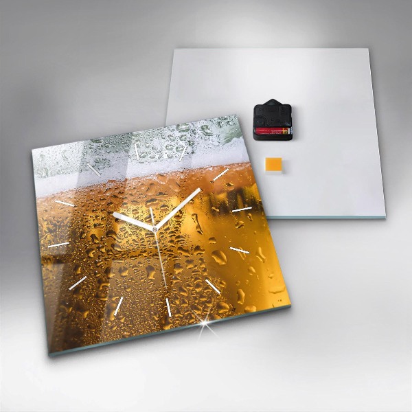 Wanduhr quadratisch Bierkrug