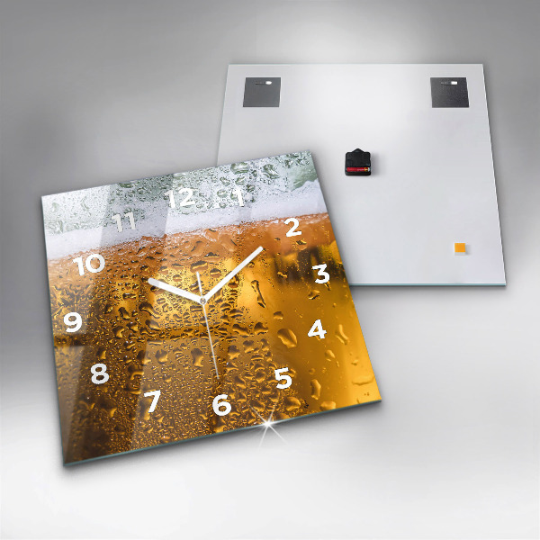 Wanduhr quadratisch Bierkrug