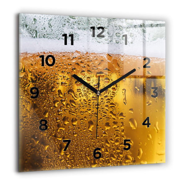 Wanduhr quadratisch Bierkrug