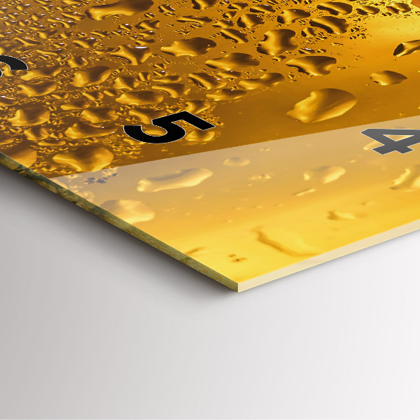 Wanduhr quadratisch Bierkrug