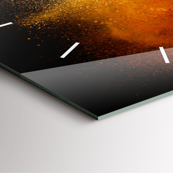 Wanduhr quadratisch mit motiv Verstreute Gewürze