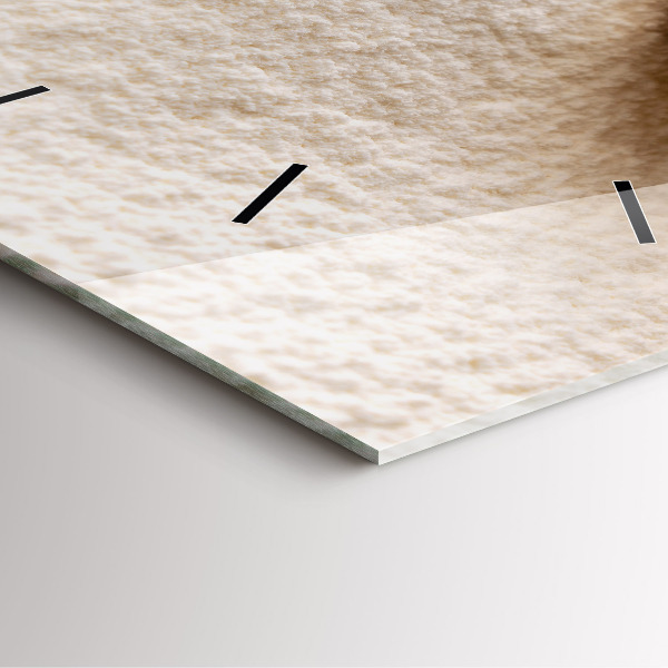 Wanduhr quadratisch Mehl