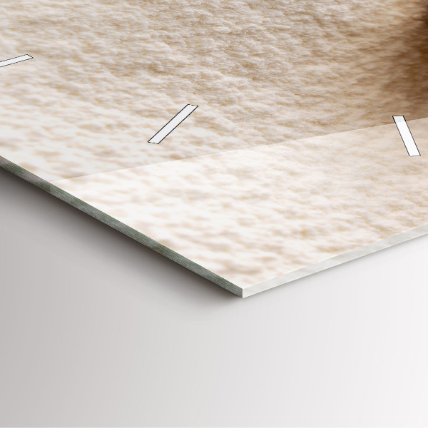 Wanduhr quadratisch Mehl