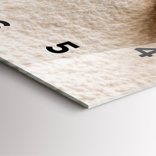 Wanduhr quadratisch Mehl