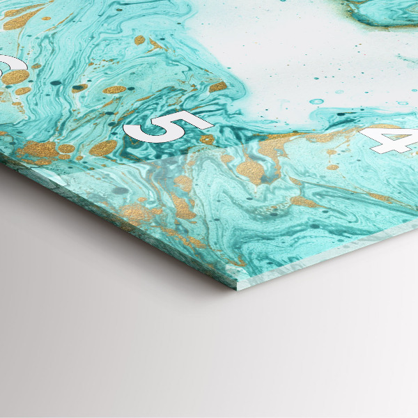 Wanduhr quadratisch Marmor Textur