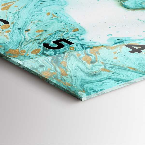 Wanduhr quadratisch Marmor Textur