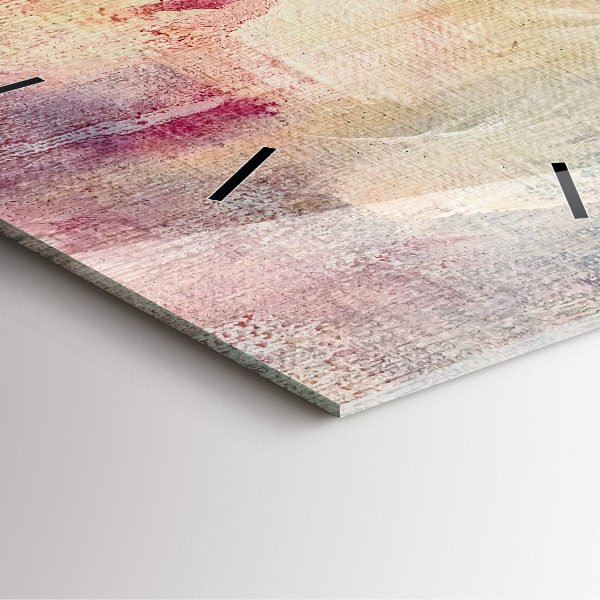 Wanduhr modern quadratisch Gemalte Abstraktion