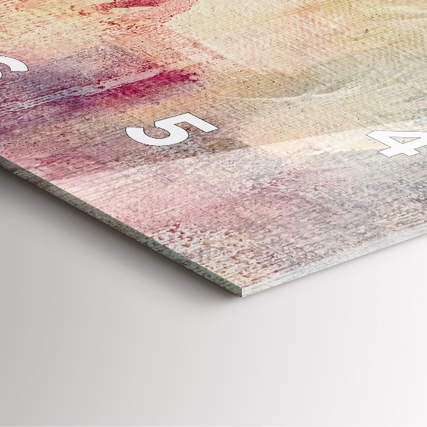 Wanduhr modern quadratisch Gemalte Abstraktion