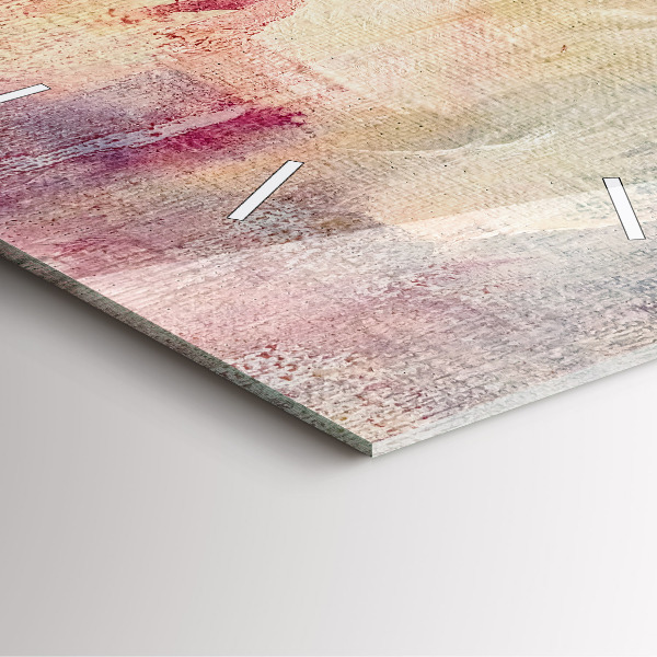 Wanduhr modern quadratisch Gemalte Abstraktion