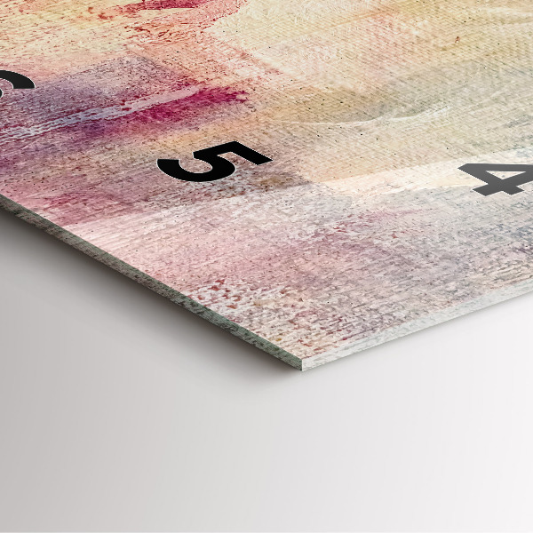 Wanduhr modern quadratisch Gemalte Abstraktion