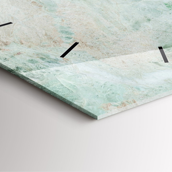 Wanduhr modern quadratisch Marmor Stein Textur