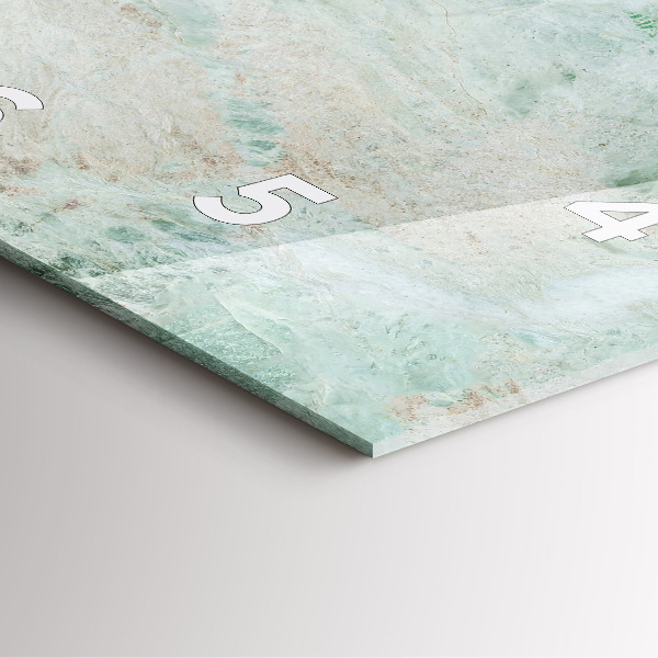 Wanduhr modern quadratisch Marmor Stein Textur