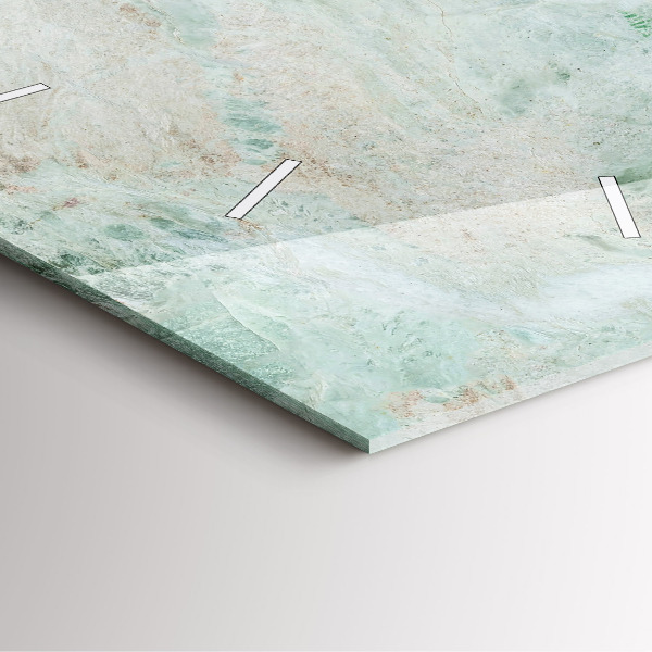 Wanduhr modern quadratisch Marmor Stein Textur