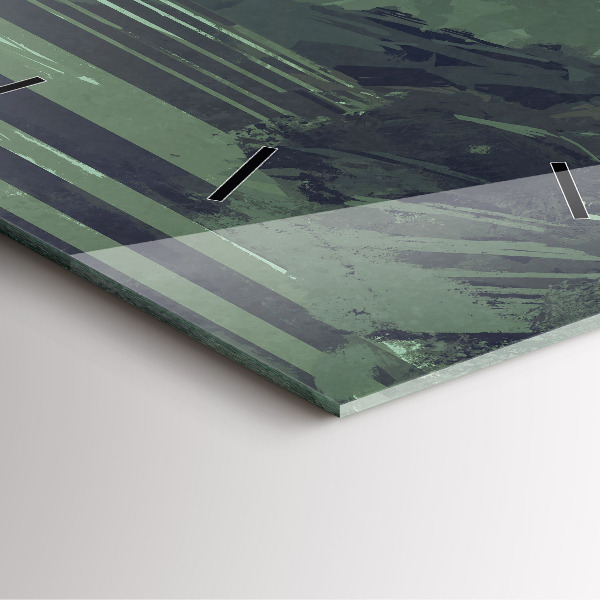 Wanduhr quadratisch mit motiv Samurai im Wald