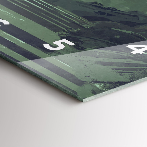 Wanduhr quadratisch mit motiv Samurai im Wald