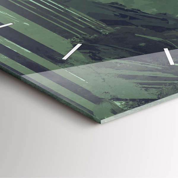 Wanduhr quadratisch mit motiv Samurai im Wald