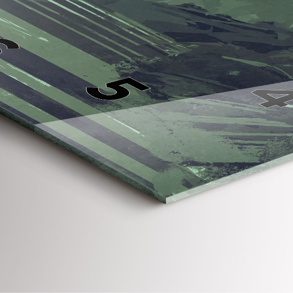 Wanduhr quadratisch mit motiv Samurai im Wald