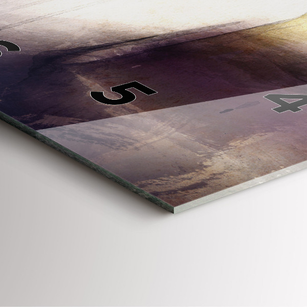 Wanduhr quadratisch Abstraktes Porträt einer Frau