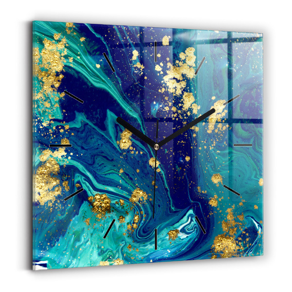 Wanduhr modern quadratisch Moderne Abstraktion