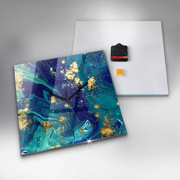 Wanduhr modern quadratisch Moderne Abstraktion