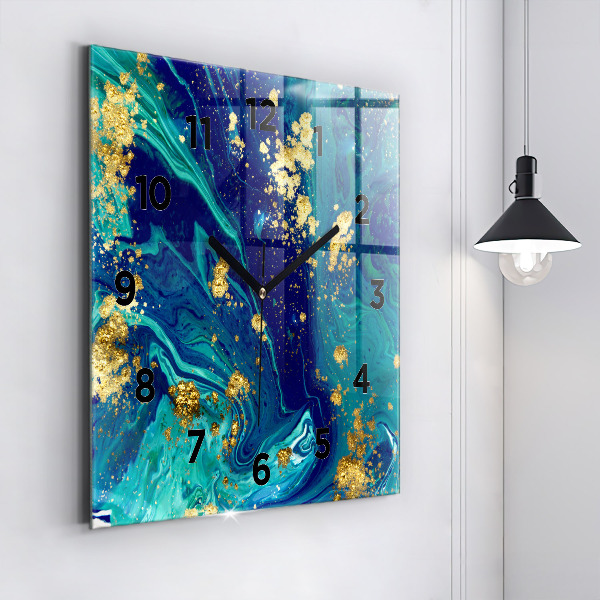 Wanduhr modern quadratisch Moderne Abstraktion