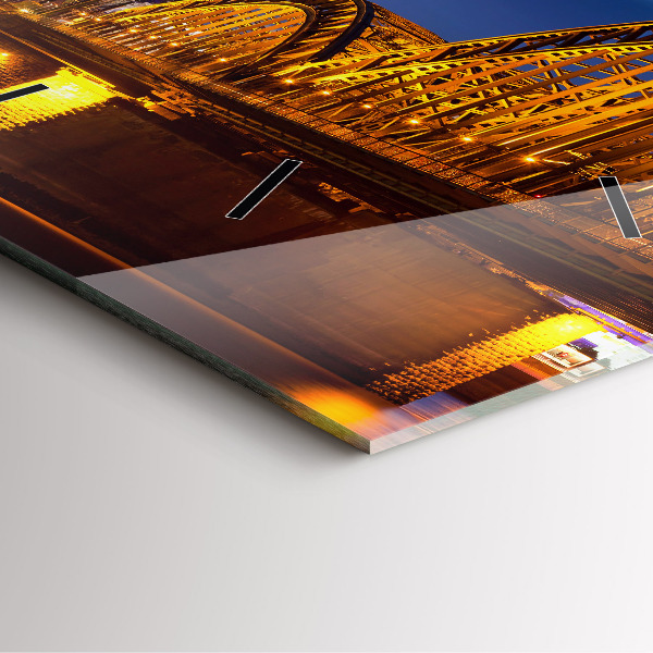 Wanduhr quadratisch mit motiv Brücke in Deutschland