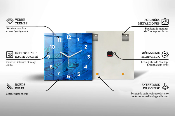 Wanduhr quadratisch mit motiv Brücke in Deutschland