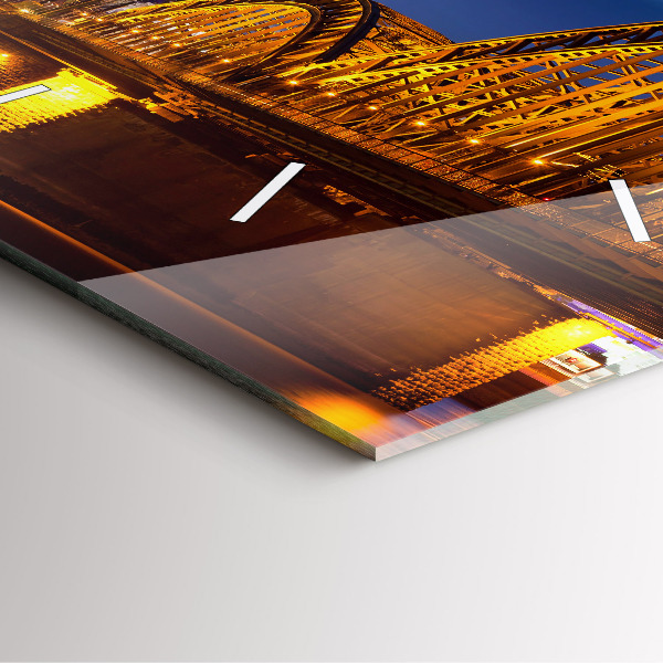 Wanduhr quadratisch mit motiv Brücke in Deutschland