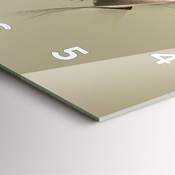 Wanduhr quadratisch mit motiv Grafik Elch