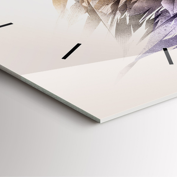 Wanduhr modern quadratisch Raubvogel