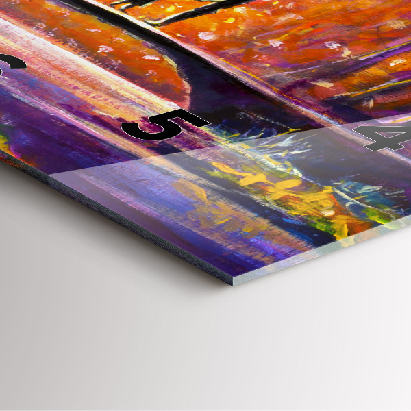 Wanduhr quadratisch mit motiv Pärchen im Wald