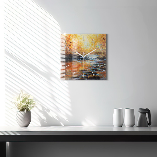 Wanduhr modern quadratisch Schöne Kunst