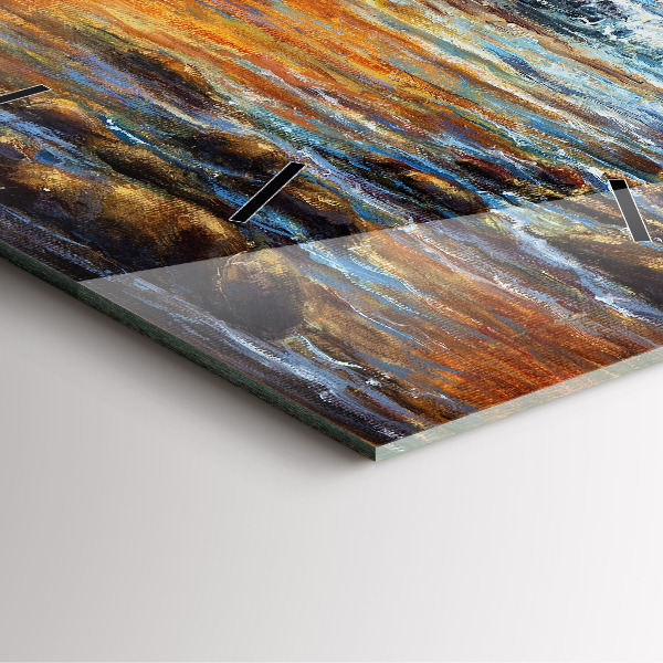 Wanduhr modern quadratisch Schöne Kunst