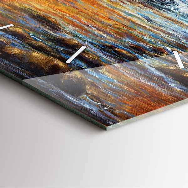 Wanduhr modern quadratisch Schöne Kunst