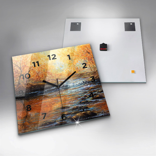 Wanduhr modern quadratisch Schöne Kunst