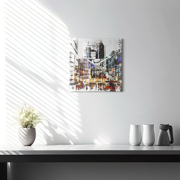 Wanduhr quadratisch New York City