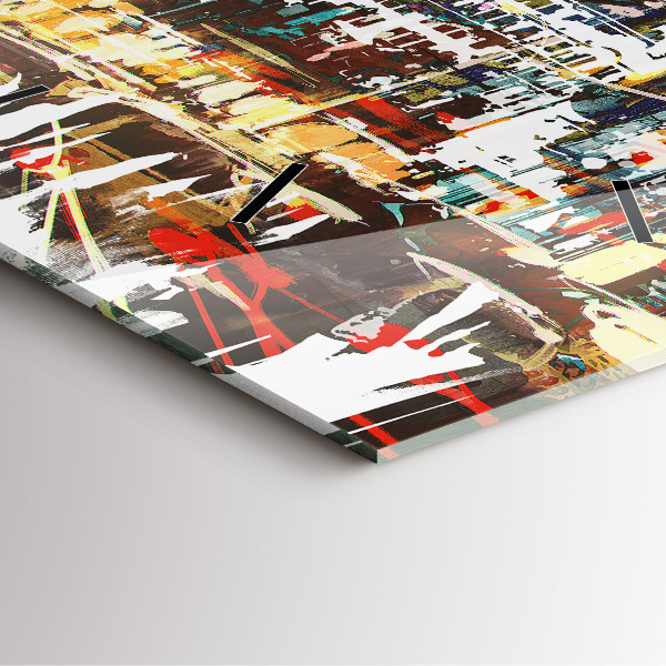 Wanduhr quadratisch New York City