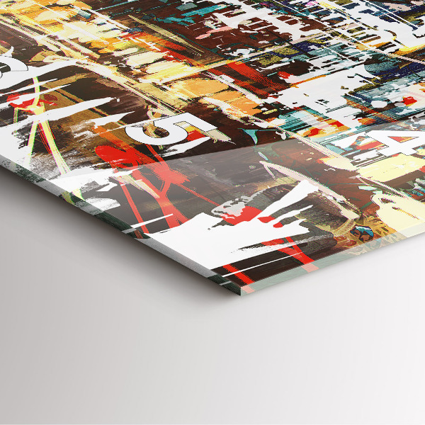 Wanduhr quadratisch New York City