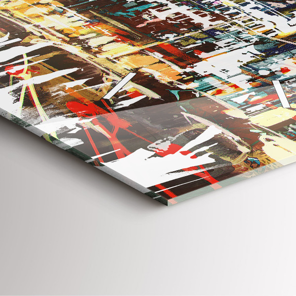 Wanduhr quadratisch New York City