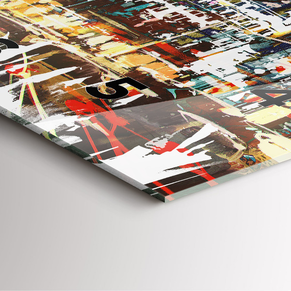 Wanduhr quadratisch New York City