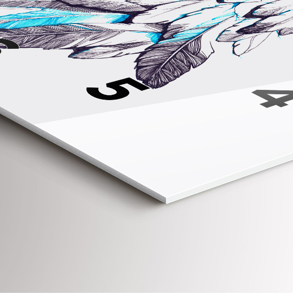 Wanduhr modern quadratisch Nachgeahmte Vogelschwingen