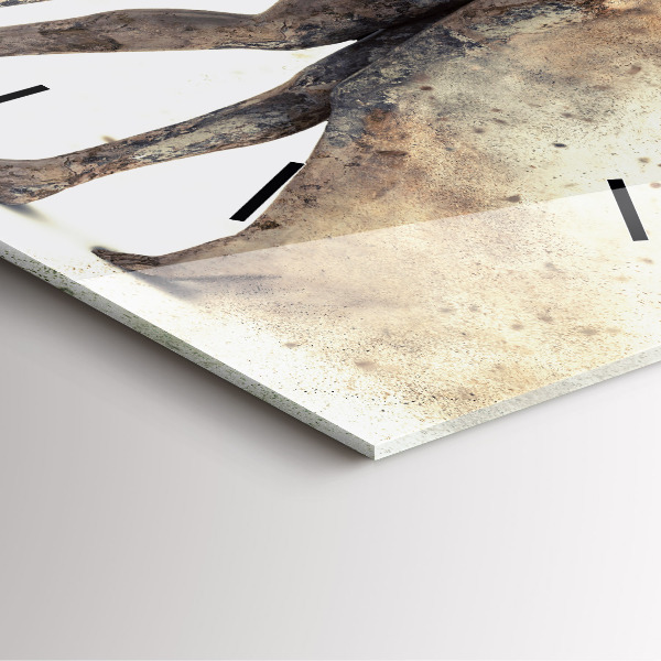 Wanduhr quadratisch mit motiv Abstraktion Menschen Sand