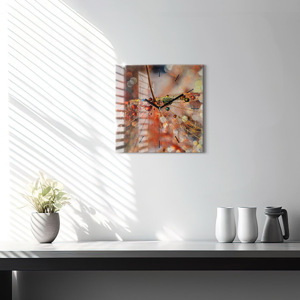 Wanduhr modern quadratisch Gebläse mit Tau