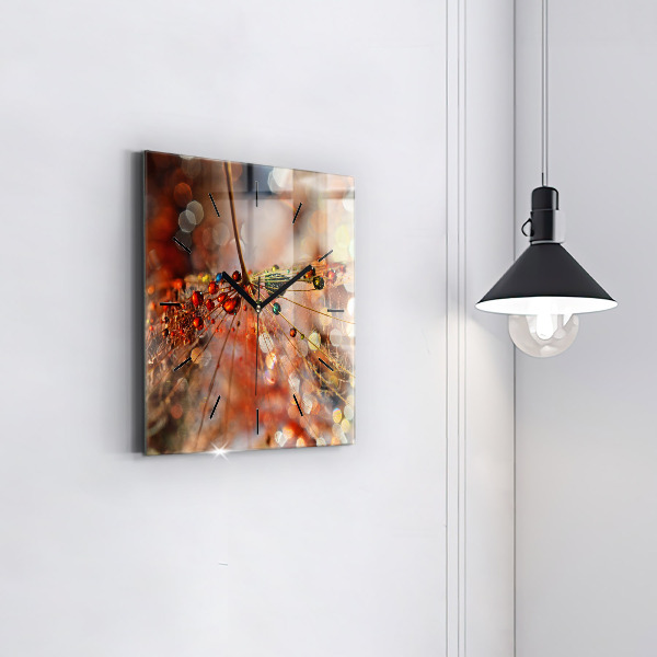 Wanduhr modern quadratisch Gebläse mit Tau